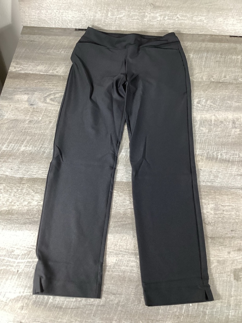 ACEGOLFS Women Black Golf Pants Stretch Pull On regular Fit L UPF 50 Size
